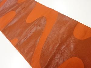 流水模様織出し袋帯